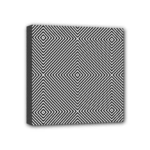 Abstract Diagonal Stripe Pattern Seamless Mini Canvas 4  X 4  (stretched)