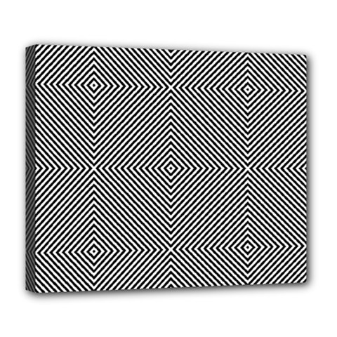 Abstract Diagonal Stripe Pattern Seamless Deluxe Canvas 24  X 20  (stretched) by Maspions