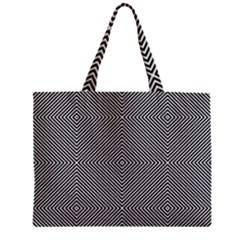 Abstract Diagonal Stripe Pattern Seamless Zipper Mini Tote Bag