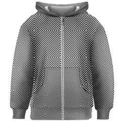 Abstract Diagonal Stripe Pattern Seamless Kids  Zipper Hoodie Without Drawstring