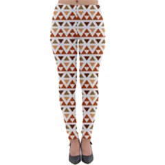 Geometric Tribal Pattern Design Lightweight Velour Leggings