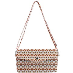 Geometric Tribal Pattern Design Removable Strap Clutch Bag by Maspions