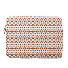 Geometric Tribal Pattern Design 15  Vertical Laptop Sleeve Case With Pocket