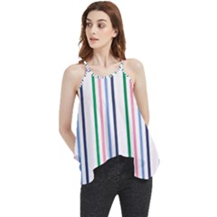 Stripes Pattern Abstract Retro Vintage Flowy Camisole Tank Top
