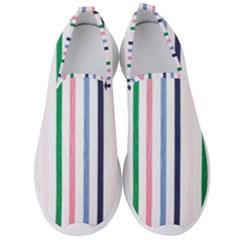 Stripes Pattern Abstract Retro Vintage Men s Slip On Sneakers