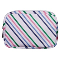 Retro Vintage Stripe Pattern Abstract Make Up Pouch (small)