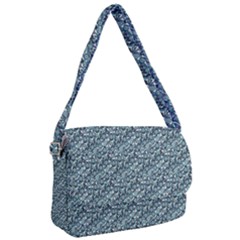 Blue Paisley Courier Bag by DinkovaArt