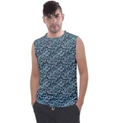 Blue Paisley Men s Regular Tank Top