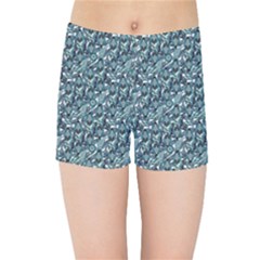 Paisley 1 Kids  Sports Shorts by DinkovaArt