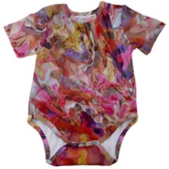 Abstract Wings Baby Short Sleeve Bodysuit