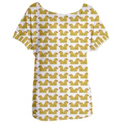 Little Bird Motif Pattern Wb Women s Oversized T-shirt by dflcprintsclothing