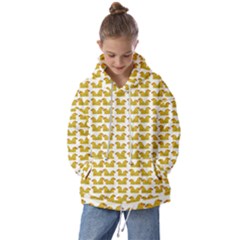 Little Bird Motif Pattern Wb Kids  Oversized Hoodie by dflcprintsclothing