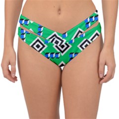 Beauitiful Geometry Double Strap Halter Bikini Bottoms