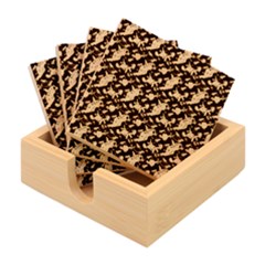 Beautiful Pattern Bamboo Coaster Set