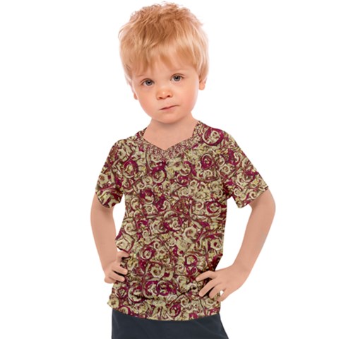 Apple Leftovers Collage Random Pattern Kids  Sports T-shirt by dflcprintsclothing