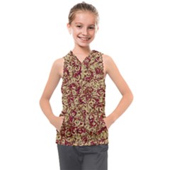 Apple Leftovers Collage Random Pattern Kids  Sleeveless Hoodie by dflcprintsclothing