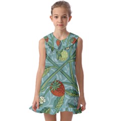 Spring Time Kids  Pilgrim Collar Ruffle Hem Dress