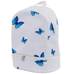 Butterfly-blue-phengaris Zip Bottom Backpack by saad11