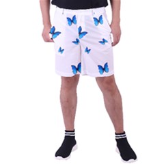 Butterfly-blue-phengaris Men s Pocket Shorts