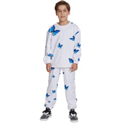 Butterfly-blue-phengaris Kids  Sweatshirt set