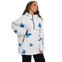 Butterfly-blue-phengaris Women s Ski and Snowboard Waterproof Breathable Jacket View2