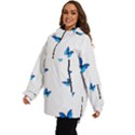 Butterfly-blue-phengaris Women s Ski and Snowboard Waterproof Breathable Jacket View3