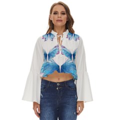 Butterfly-drawing-art-fairytale  Boho Long Bell Sleeve Top