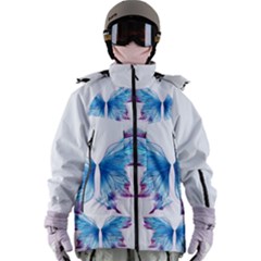 Butterfly-drawing-art-fairytale  Women s Zip Ski And Snowboard Waterproof Breathable Jacket