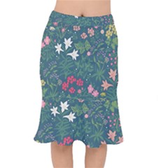 Spring Design  Short Mermaid Skirt by AlexandrouPrints