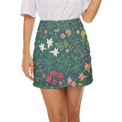 Spring Design  Mini Front Wrap Skirt by AlexandrouPrints