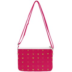 Illustrations Heart Pattern Design Double Gusset Crossbody Bag