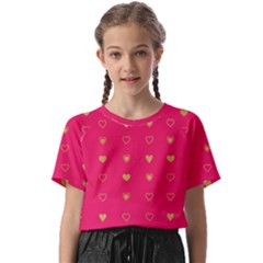 Illustrations Heart Pattern Design Kids  Basic T-shirt by Maspions