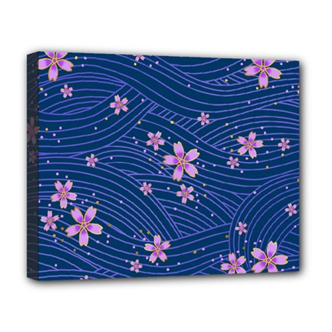 Flowers Floral Background Deluxe Canvas 20  X 16  (stretched)