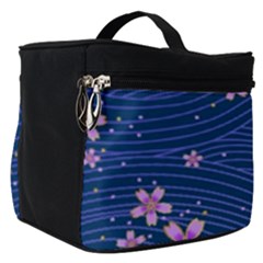 Flowers Floral Background Make Up Travel Bag (small)