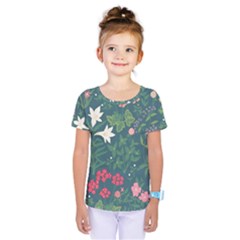 Spring Small Flowers Kids  One Piece T-shirt