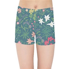 Spring Small Flowers Kids  Sports Shorts