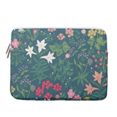 Spring Small Flowers 15  Vertical Laptop Sleeve Case With Pocket