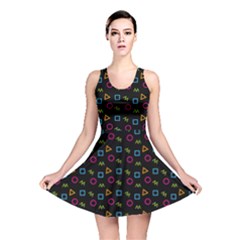 Background Ornamental Pattern Reversible Skater Dress