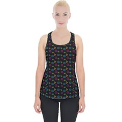 Background Ornamental Pattern Piece Up Tank Top