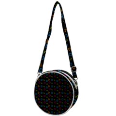 Background Ornamental Pattern Crossbody Circle Bag by Maspions