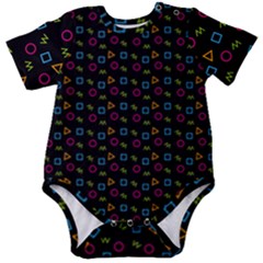 Background Ornamental Pattern Baby Short Sleeve Bodysuit