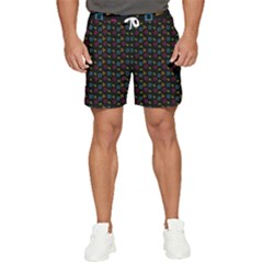 Background Ornamental Pattern Men s Runner Shorts