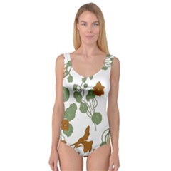 Nasturtium Flower Plant Leaves Princess Tank Leotard 