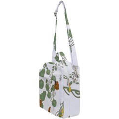 Nasturtium Flower Plant Leaves Crossbody Day Bag