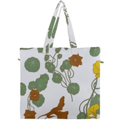 Nasturtium Flower Plant Leaves Canvas Travel Bag