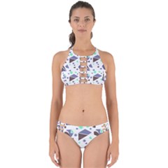 Seamless Pattern Geometric Texture Perfectly Cut Out Bikini Set