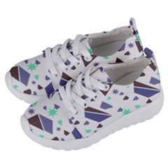 Seamless Pattern Geometric Texture Kids  Lightweight Sports Shoes by Maspions