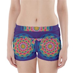 Abstract Digital Artwork Boyleg Bikini Wrap Bottoms