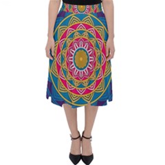 Abstract Digital Artwork Classic Midi Skirt