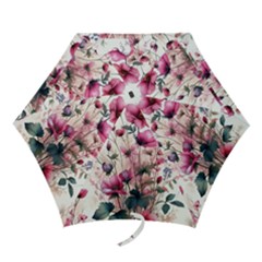 Flora Floral Flower Petal Mini Folding Umbrellas